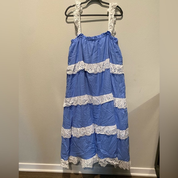 Vici X Destiny Blue Tiered Maxi Dress XL - Picture 4 of 4